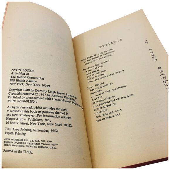 In The Teeth of Evidence by Dorothy L Sayers Avon 4627 Paperback Book - Picture 6 of 8